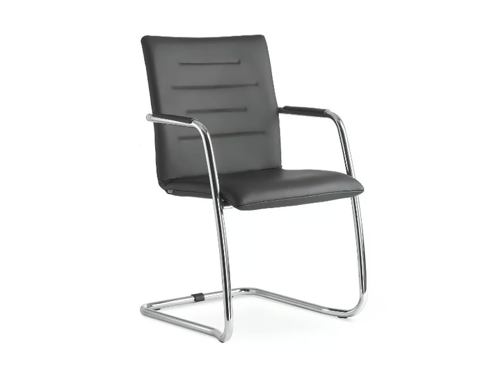 OSLO 225-Z-N4 - Stackable cantilever chair with armrests _ LD Seating